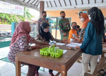 Antisipasi Gangguan Kamtibmas, TNI Polri Di Blora Pantau Vaksinasi Hingga Pelosok Desa