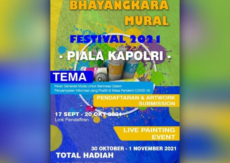 Bhayangkara Mural Festival 2021, Buruan! Polda Kalsel Masih Buka Pendaftaran