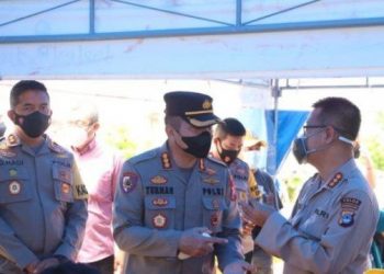 Vaksinasi Serentak Indonesia, 600 Lebih Warga Banjar Divaksin Vaksinator Polda Kalsel