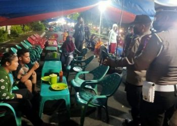 Cegah Penyebaran Covid-19, Polres Pematangsiantar Gelar Operasi Yustisi Malam Hari